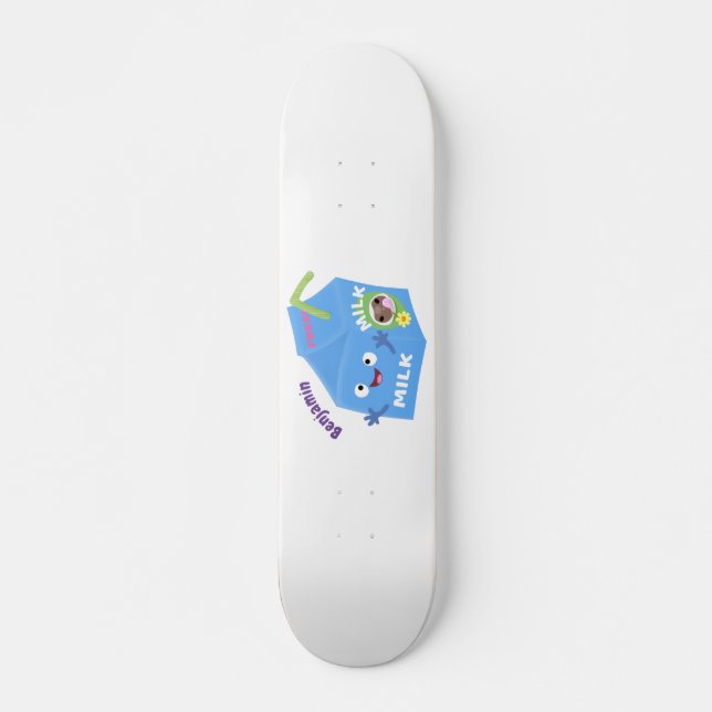 Skateboard Personalizado del personaje de la caja de leche fe (Anverso )