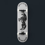 Skateboard Personalizado del tablero de patinaje sobre caball<br><div class="desc">Caballo salvaje negro vertical - Pintura - Personalizable - Elegir / Añadir su texto único - Nombre / Colores / Fuente / Tamaño / Elementos - Imagen / más - Hacer su regalo especial - Redimensionar y mover o eliminar y agregar elementos / texto con herramienta de personalización ! Pintura...</div>