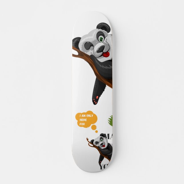 Skateboard Personalizado divertido del amante de los animales (Anverso )