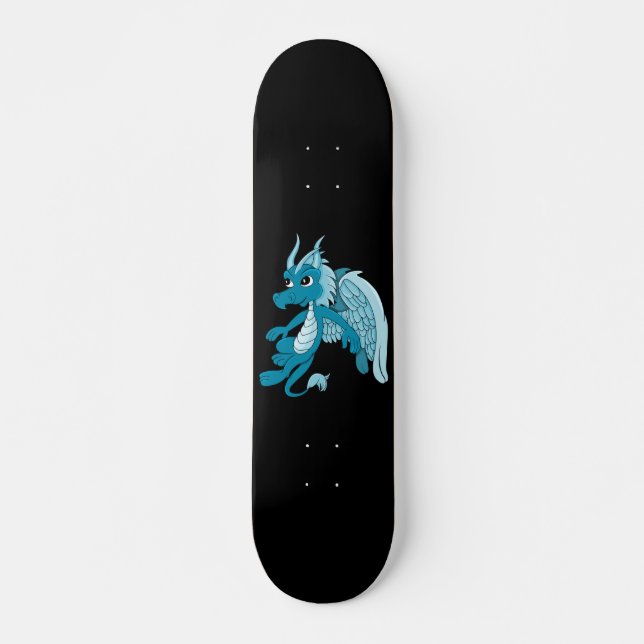 Skateboard Personalizado Dragón Azul (Anverso )