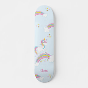 Skateboard Personalizado el Unicornio arcoiris mágico