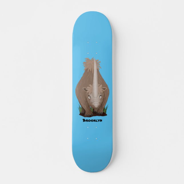 Skateboard Personalizado elasmotherium rinoceronte (Anverso )