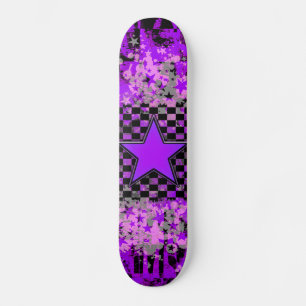 Skateboard Personalizado Estrella Púrpura