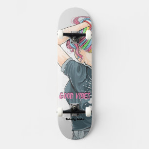 Skateboard Personalizado Good Vibes