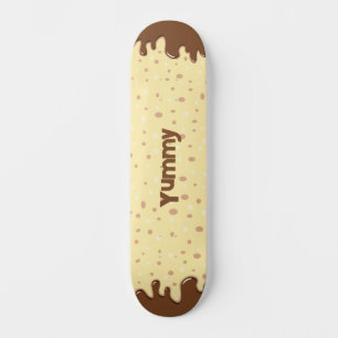 Skateboard Personalizado goteando pastel con el nombre