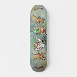 Skateboard Personalizado Mad ScientiIn Su Laboratorio Con Nom