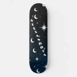 Skateboard Personalizado Modelo de espacio abstracto Añadir s
