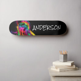 Skateboard Personalizado Moderno Arcoiris labios 2