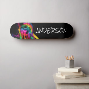 Skateboard Personalizado Moderno Arcoiris labios 2