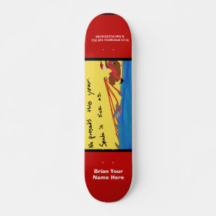 Skateboard Personalizado moderno del arte de Santa Derp de