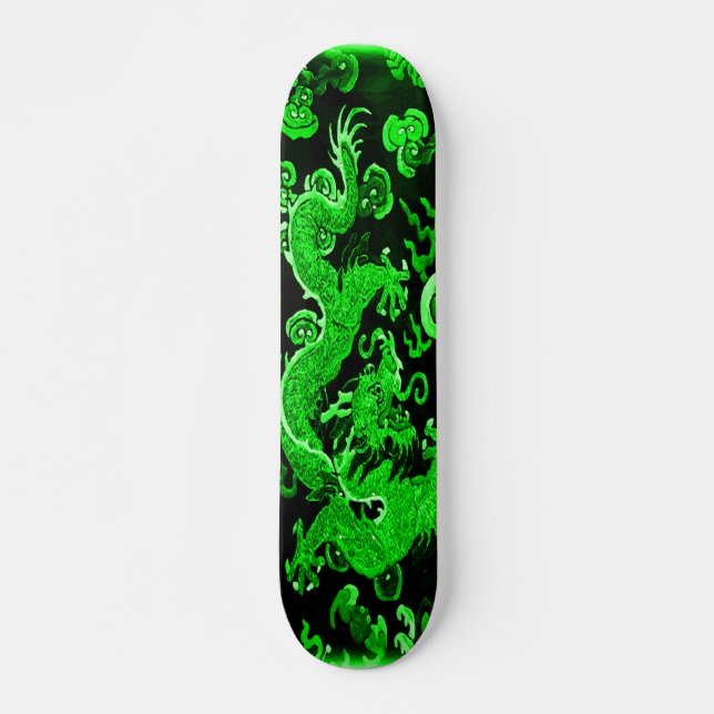 Skateboard Personalizado Pro del elemento Dragon del emperado (Anverso )