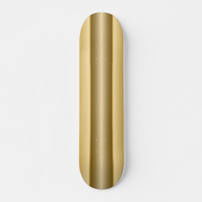 Skateboard Personalizado retro estilo Surfboard Gold Skateboa (Anverso )