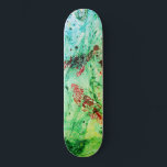 Skateboard Personalizado Rojo Azul Amarillo Verde Verde Moder<br><div class="desc">Personalizado Rojo Azul Amarillo Verde Moderno Plantilla de Arte Resumen Trendy Blank Skateboard.</div>