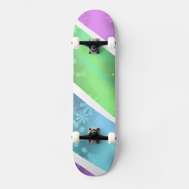 Skateboard personalizado simple de color sólido mínimo person (Anverso)