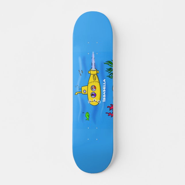 Skateboard Personalizado submarino feliz (Anverso )