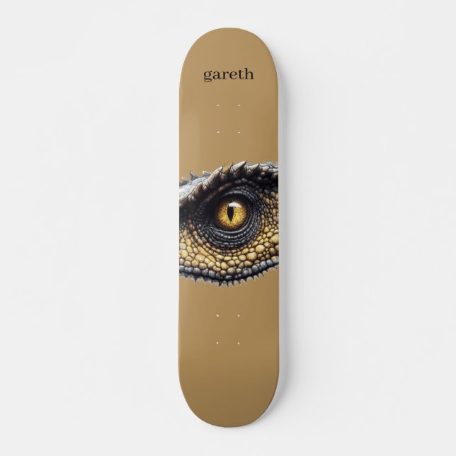 Skateboard Personalizado T Rex Dinosaur Eye (Anverso )