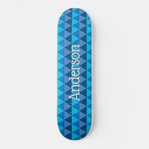Skateboard personalizado - Triángulos geométricos 