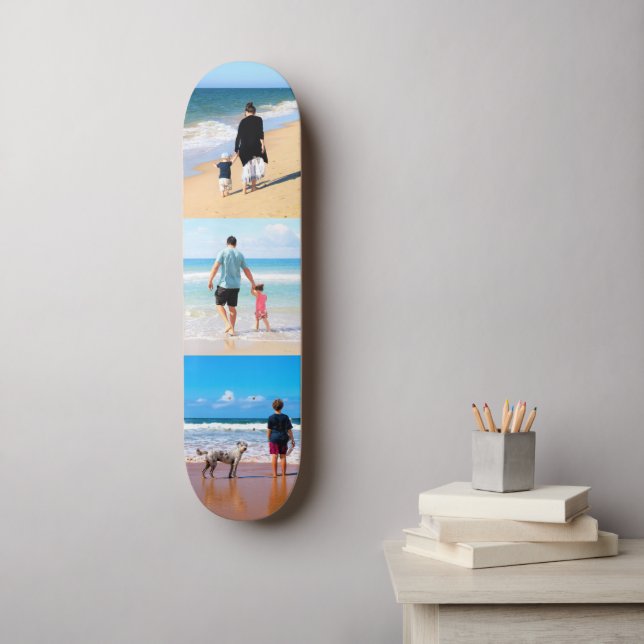 Skateboard Personalizado Tu Regalo De Patinaje De Collage de  (Arte de la pared)