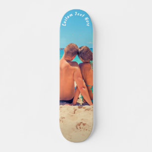 Skateboard Personalizado tu tablero de fotos con texto