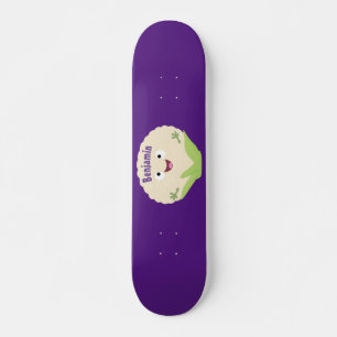 Skateboard Personalizado vegetal de coliflor alegre y dulce
