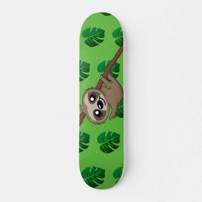 Skateboard Personalizado verde de selva dulce (Anverso )