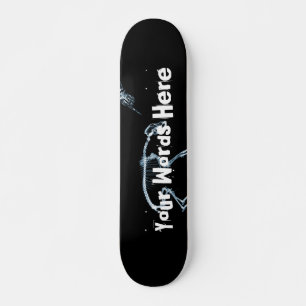Skateboard Personalizado X-Ray Skeleton Bad Dog Blue Boards