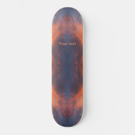 Skateboard Personalizar el diseño de naranja azul