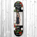 Skateboard Personalizar nombres y grandes manos fotográficas<br><div class="desc">Personalización de nombres y tablero de papel grande</div>