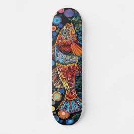 Skateboard Pescado - Estilo aborigen - Cubierta para patines