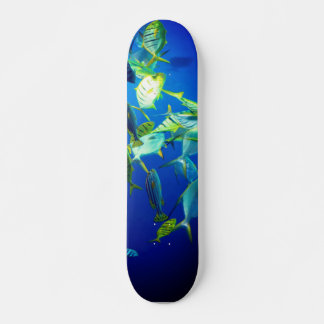 Skateboard Pescado marino de amarillo con franjas negras