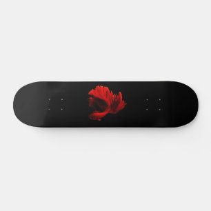 Skateboard Pescado rojo ruby de combate siamés