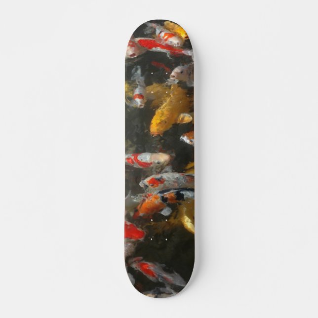 Skateboard Pescados de Koi (Anverso )