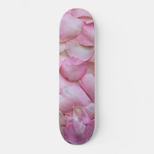 Skateboard Pétalos rosa rosados