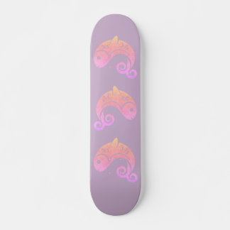 Skateboard pez atardecer