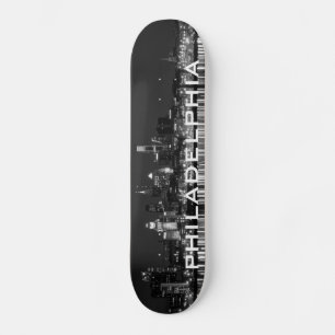 Skateboard Philly night b/w
