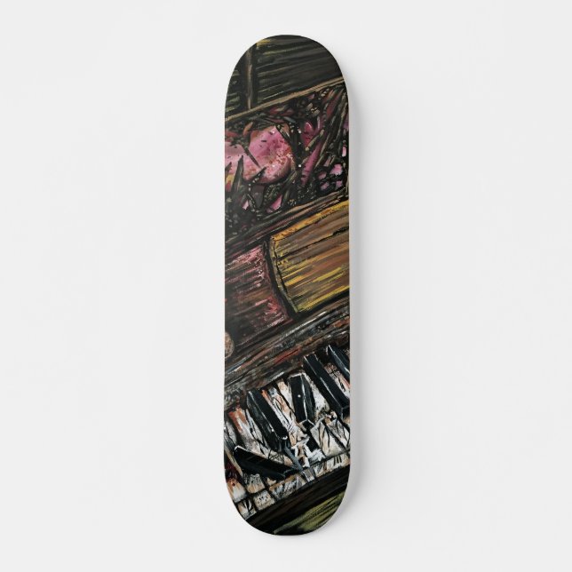 Skateboard Piano roto (Anverso )