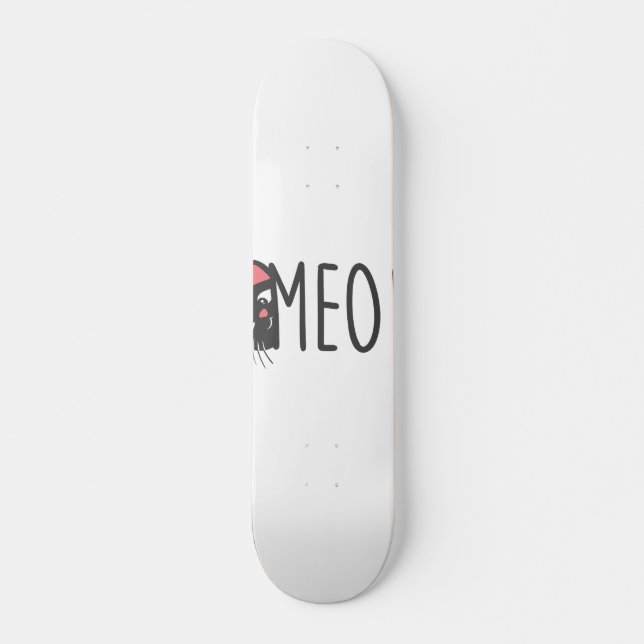 Skateboard Pie de gato - Elegir color de fondo (Anverso )