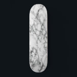 Skateboard Piedra de mármol blanco de moda<br><div class="desc">Piedra de mármol blanco de moda</div>