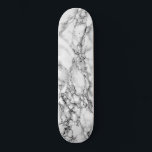 Skateboard Piedra de mármol blanco de moda - moderna<br><div class="desc">Piedra de mármol blanco de moda</div>