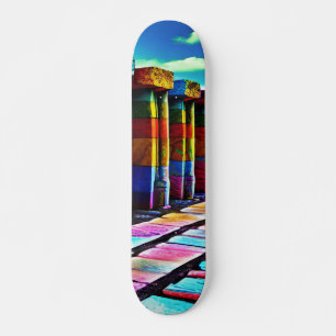 Skateboard Piedras psicodélicas