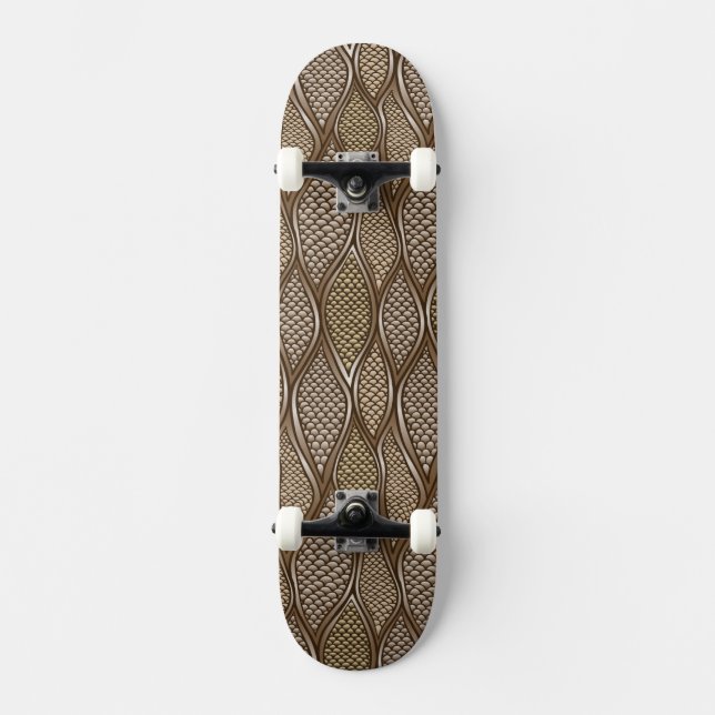 Skateboard Piel de serpiente estilizada (Anverso)