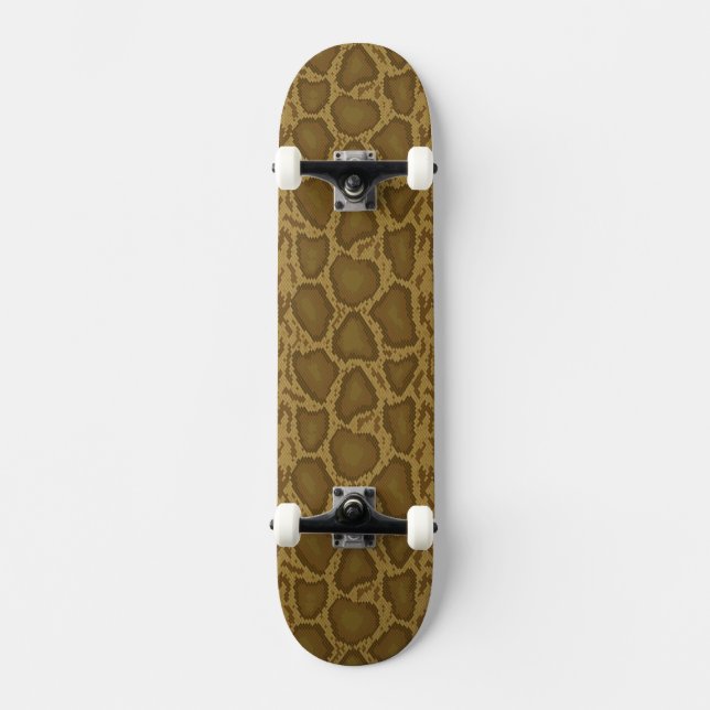 Skateboard Piel de serpiente, modelo del reptil (Anverso)