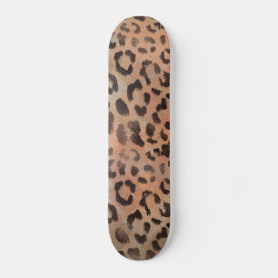 Skateboard Piel leopardo en el Apricot Tangerine