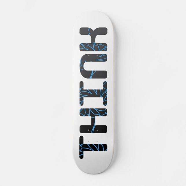 Skateboard Piense - azul y gris (Anverso)