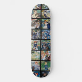 Skateboard Pierre-Auguste Renoir - Collage de cuadrícula de o