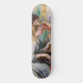 Skateboard Pierre Auguste Renoir - Jóvenes Chicas en el piano
