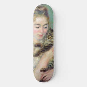 Skateboard Pierre-Auguste Renoir - Mujer con un gato