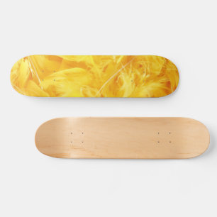 Skateboard Pies Amarillos Brillantes