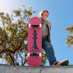 Skateboard Pieza de ajedrez - Rey