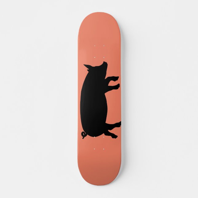 Skateboard Pig Silhouette (Anverso )
